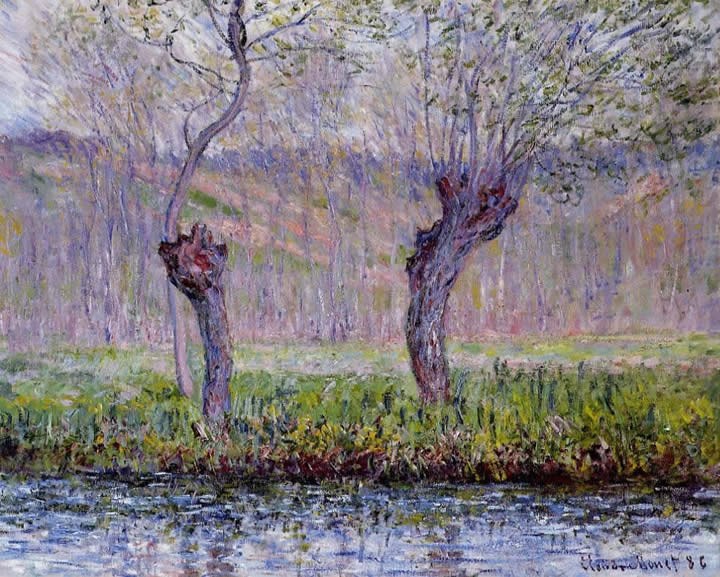 Claude Monet Willows in Spring